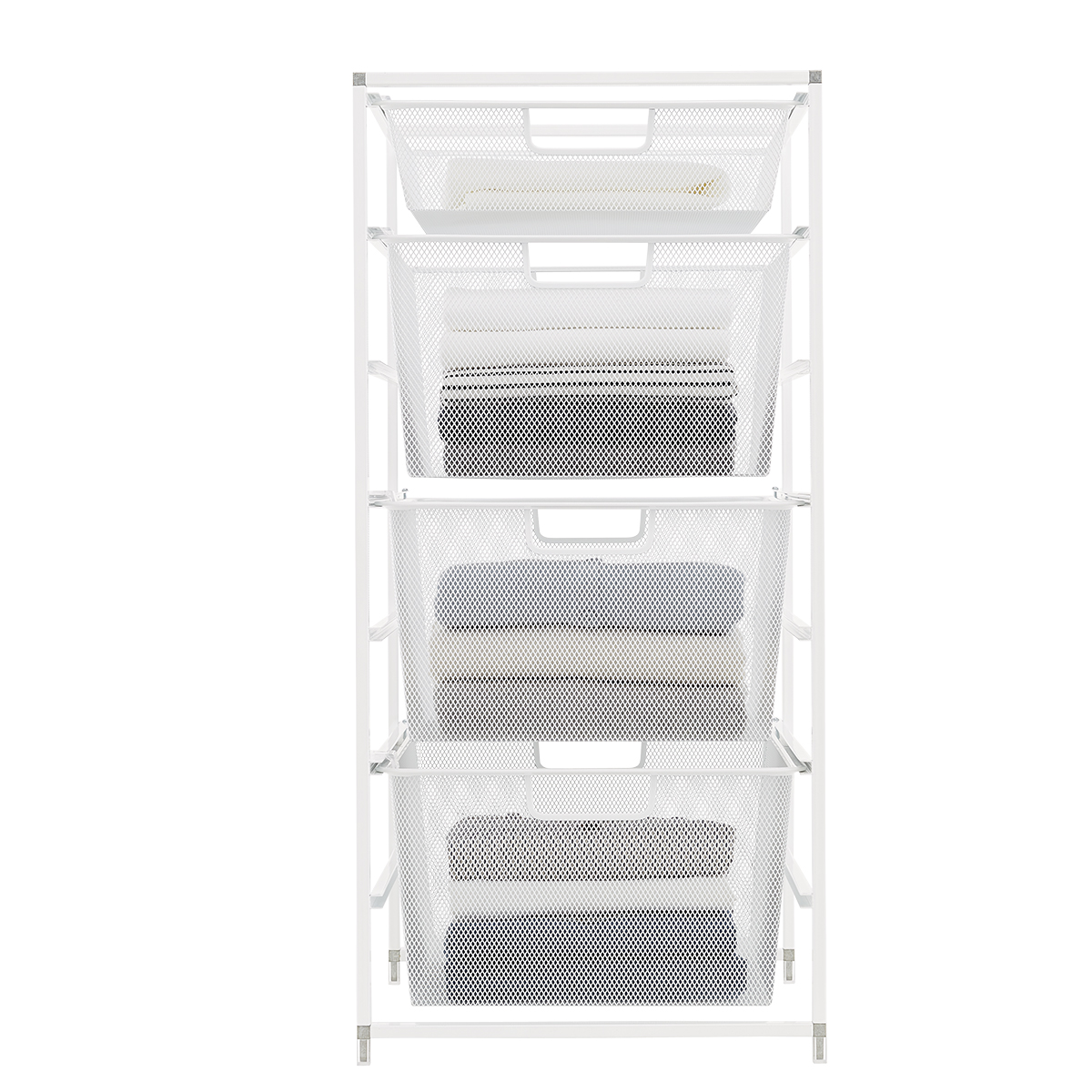 Elfa Narrow Drawer Solution White, 14 x 21 x 29 H | The Container Store